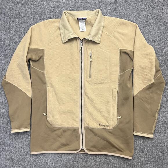 Patagonia Other - Patagonia Hybrid Fleece Beige Full Zip Jacket Mens Large 31360 ELKH